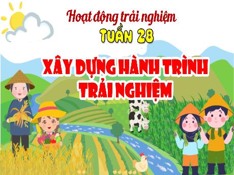 Bài giảng HĐTN 4 - Tuần 28: Xây dựng hành trình trải nghiệm (Nguyễn Thị Thu Hà)