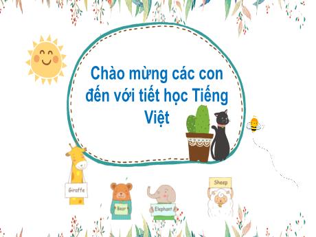 Bài giảng Tiếng Việt 1 - Bài 29: Luyện tập chính tả (Trần Thị Thanh Hương)