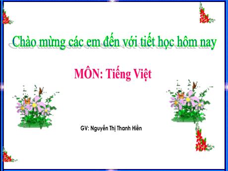 Bài giảng Tiếng Việt 1 (Kết nối tri thức) - Bài 28: Y y (Nguyễn Thị Thanh Hiền)