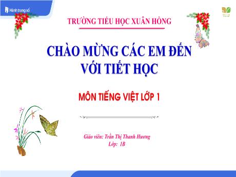 Bài giảng Tiếng Việt 1 (Kết nối tri thức) - Bài 6: O o, Dấu hỏi (Trần Thị Thanh Hương)