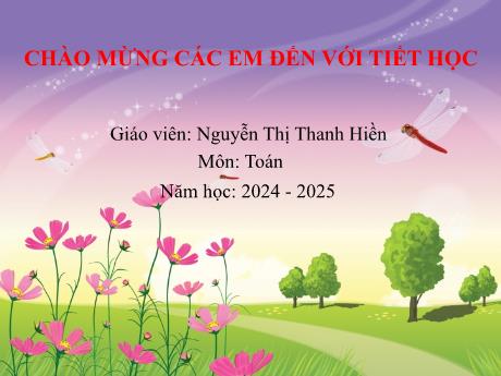 Bài giảng Toán 1 - Bài: Luyện tập (Trang 90)(Nguyễn Thị Thanh Hiền)