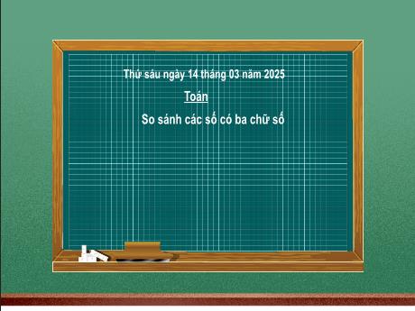 Bài giảng Toán 2 - Chủ đề 10, Bài 53: So sánh các số có ba chữ số (Tiết 127)(Nguyễn Thị Thu Hà)